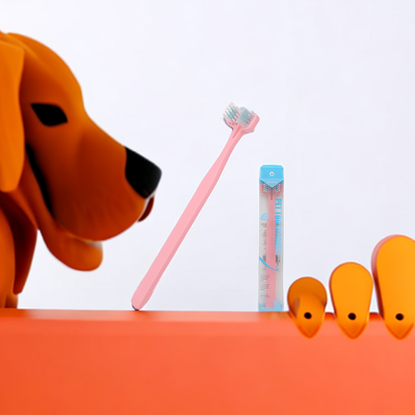 Double Headed Dog Toothbrush with Long Handle daily pet care