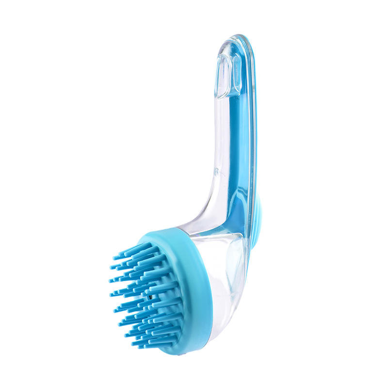 Dog Bath Brush Shampoo Dispenser refillable shampoo brush for pets