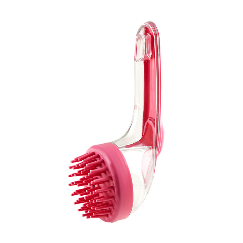 Dog Bath Brush Shampoo Dispenser cleaning long hair dog coat
