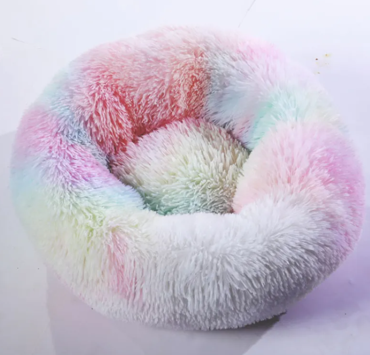 Calming Round Dog Bed for Anxiety Pawvera Stores cozy pet comfort bed