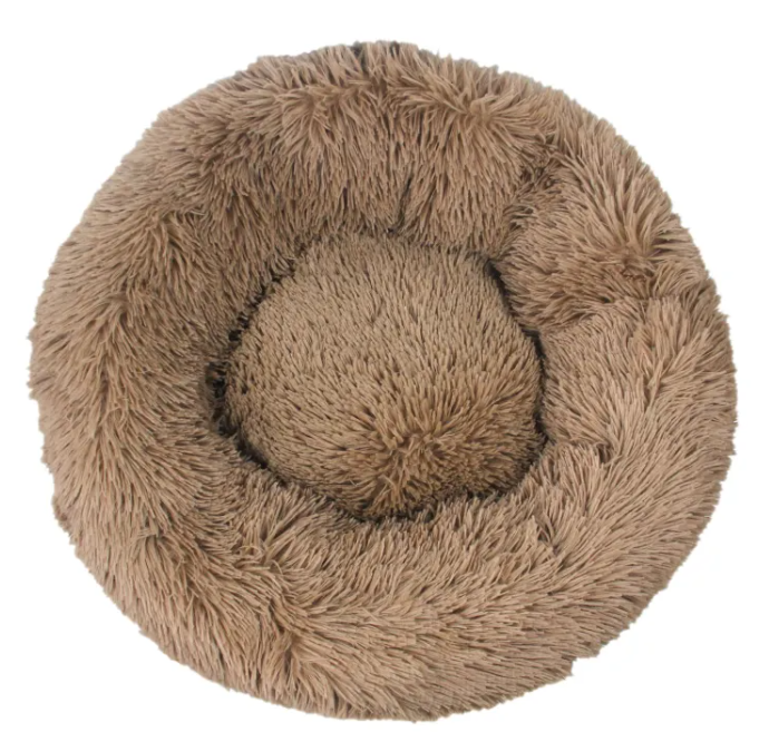 Calming Round Dog Bed for Anxiety Pawvera Stores cozy pet comfort bed