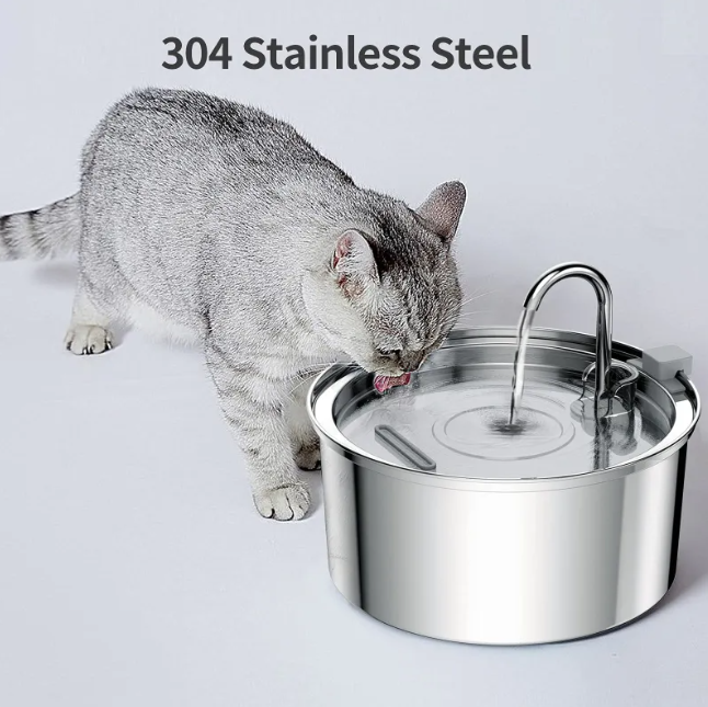 Stainless Steel Automatic Pet Water Dispenser easy to clean surface