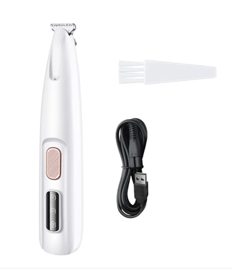 LED Dog Nail Trimmer grinding dog nails gently