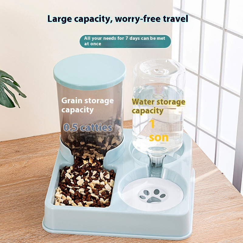 Pawvera Stores Automatic Pet Feeder and Water Dispenser