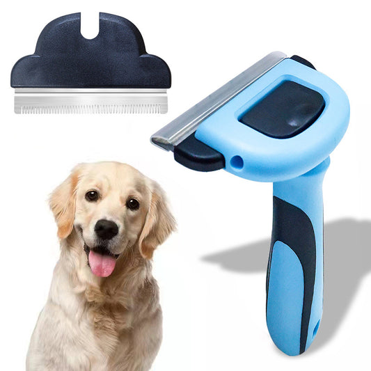 Dog and Cat Hair Removal Comb removing loose fur