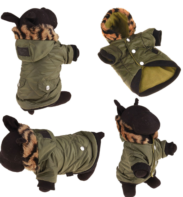 Cozy Pet Winter Coat protecting dog from cold winter wind
