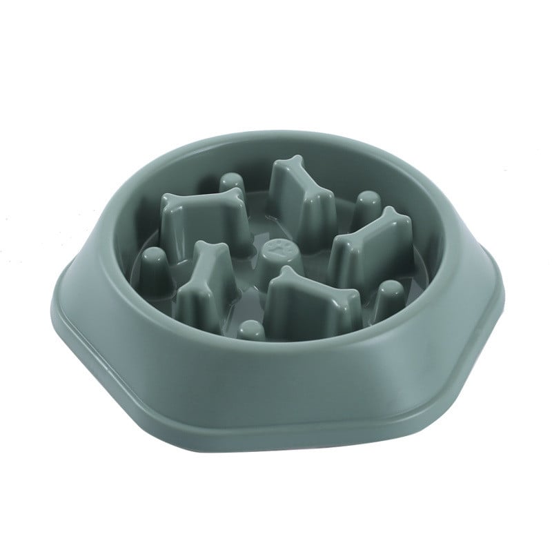 Slow Feeder Dog Bowl for Choke Prevention anti gulp design