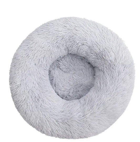 Calming Round Dog Bed for Anxiety fluffy sleeping bed for dogs