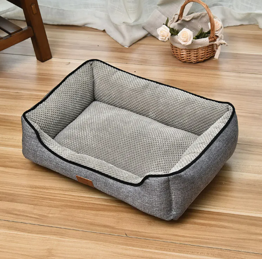 Washable Calming Dog Bed soft raised edge comfort