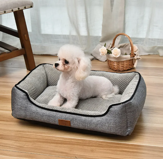 Washable Calming Dog Bed fluffy cozy bed for dogs