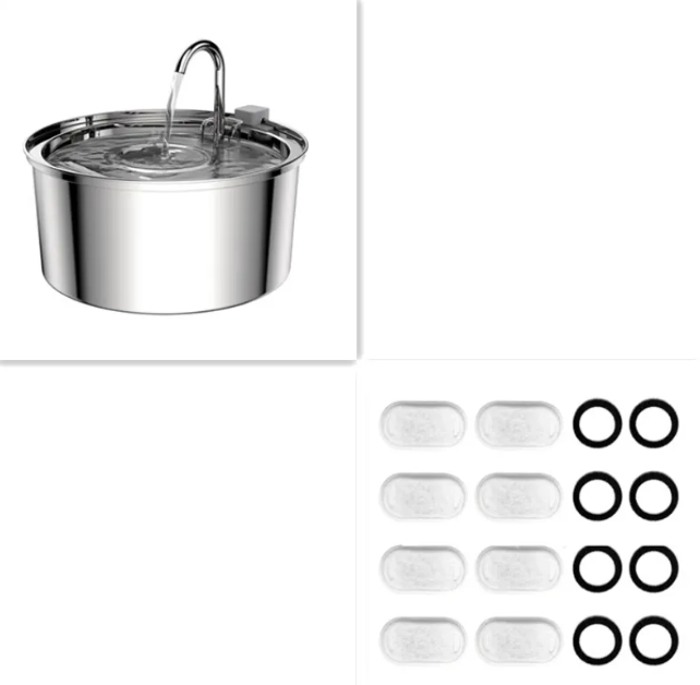 Stainless Steel Automatic Pet Water Dispenser quiet operation design