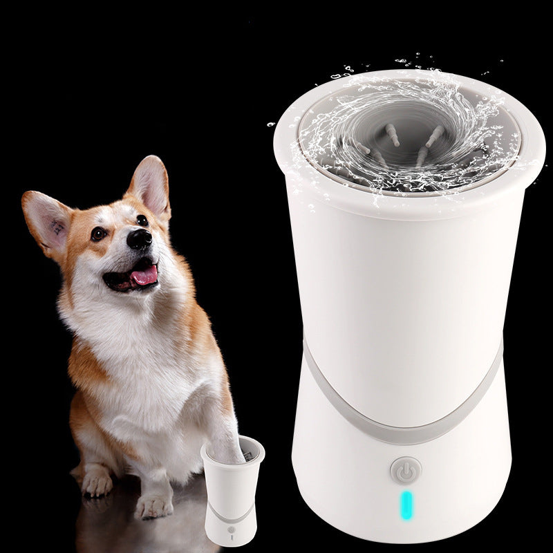 Electric Dog Paw Cleaner soft silicone bristle cleaning