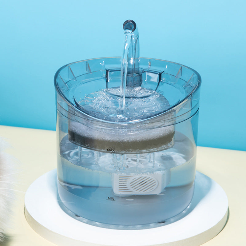 Transparent Smart Automatic Pet Water Dispenser quiet operation